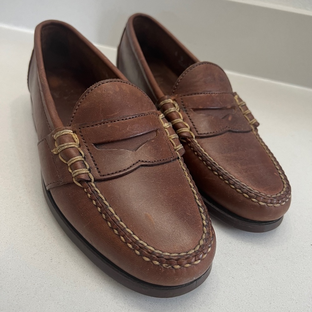 🔥🔥🔥 Polo Ralph Lauren Men :: Brown Edric Penny Loafers :: US 8 :: No Box
